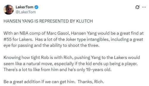 湖人2換1交易沃克：55號簽為籌碼，再3換1追趙四