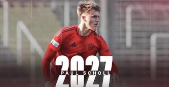 官方：拜仁與后衛(wèi)保羅-紹爾續(xù)約并租借至德乙卡爾斯魯厄