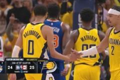 激烈對決！步行者首節(jié)25-24領(lǐng)先尼克斯