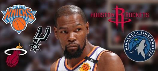 杜蘭特團隊與太陽討論簽約方案，多支球隊加快報價進程