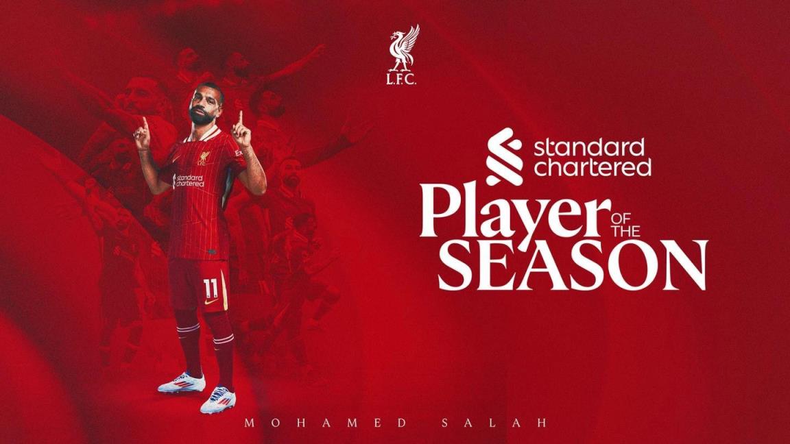 薩拉赫獲官方評選為利物浦賽季最佳球員