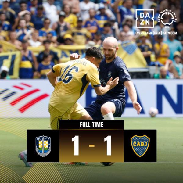 奧克蘭城排名僅4971名卻戰(zhàn)平第152名博卡