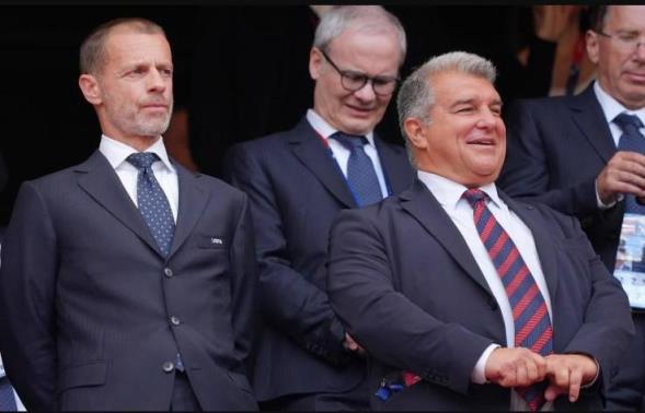 拉波爾塔與切費(fèi)林會晤商討歐足聯(lián)對巴薩的處罰方案