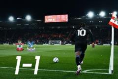 圣徒憾吞3分僅得1分積分終上雙，距最差紀(jì)錄僅差1分