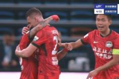 河南1-0深圳，王上源精準(zhǔn)傳中助攻，盧卡斯頭球后蹭破門