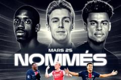 法甲3月最佳球員 contenders：登貝萊、比雷斯、杜埃