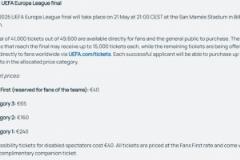 曼聯(lián)與熱刺有望會(huì)師歐聯(lián)決賽，英國記者曝光球票價(jià)格區(qū)間