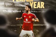官方：布魯諾·費(fèi)爾南德斯第四次獲曼聯(lián)年度最佳球員稱號(hào)