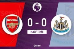 半場(chǎng)戰(zhàn)況：阿森納0-0紐卡斯?fàn)柭?lián)，拉亞多次撲救，槍手僅2次射正