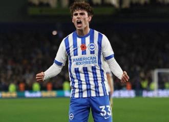 羅馬諾：意甲、德甲和英超俱樂部對(duì)布萊頓中場(chǎng)奧賴?yán)信d趣