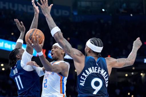 雷霆大勝森林狼！亞歷山大下半場爆發(fā)25+10創(chuàng)紀(jì)錄奪開門紅