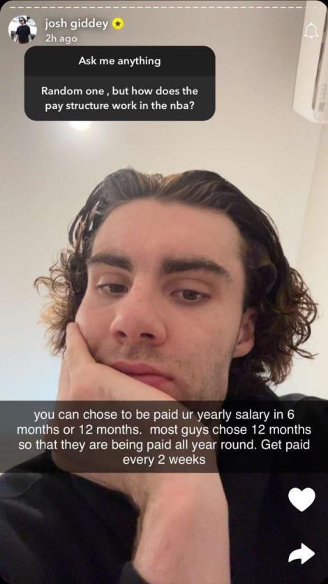 吉迪透露NBA薪資發(fā)放方式：每?jī)芍芤淮?，可選6或12個(gè)月期限