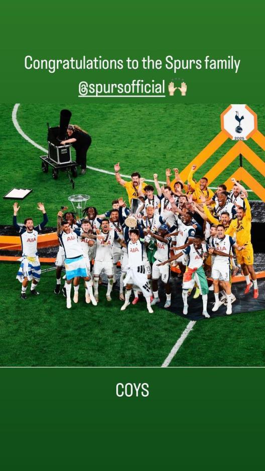 心系熱刺，波切蒂諾慶賀球隊(duì)奪冠：致敬熱刺大家庭