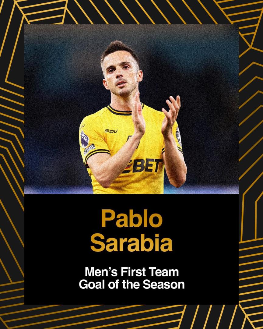 狼隊官方公布：薩拉維亞對陣曼聯(lián)的任意球榮膺賽季最佳進球