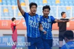 青島紅獅1-0南通支云，葉道馳閃耀全場