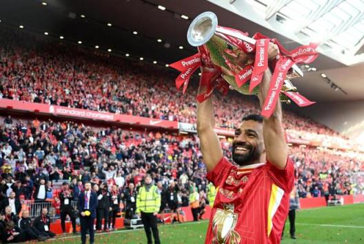 薩拉赫：這次在Kop看臺(tái)前慶祝奪冠的感覺非常棒